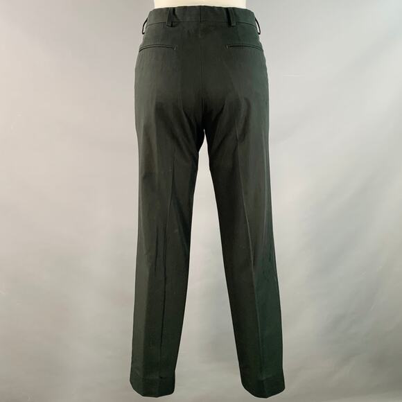 DRIES VAN NOTEN Size 34 Dark Green Cotton Twill Notch Lapel Suit - Picture 5 of 14